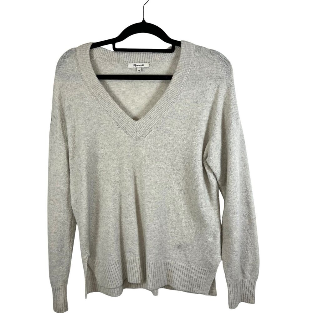 Madewell Merino Wool Alpaca Blend Womens Biege Sweater Size Small Minimalist